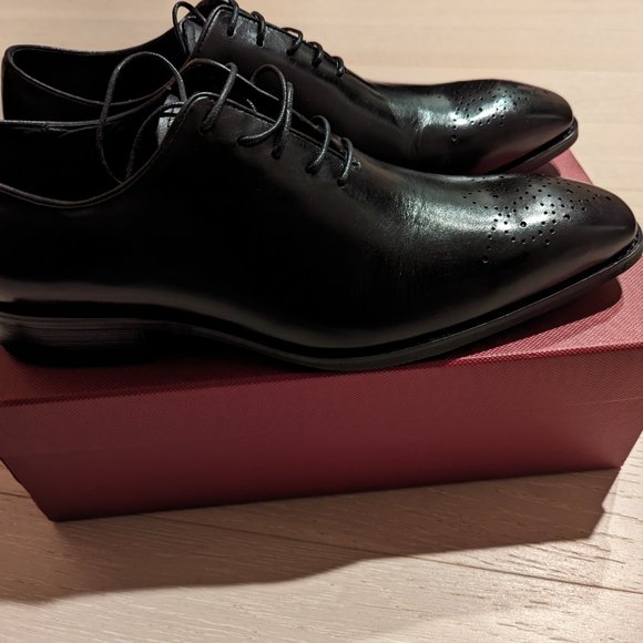 Maison Forte Kyoto Wholecut Men\'s Leather Black Oxford Size 11.5M